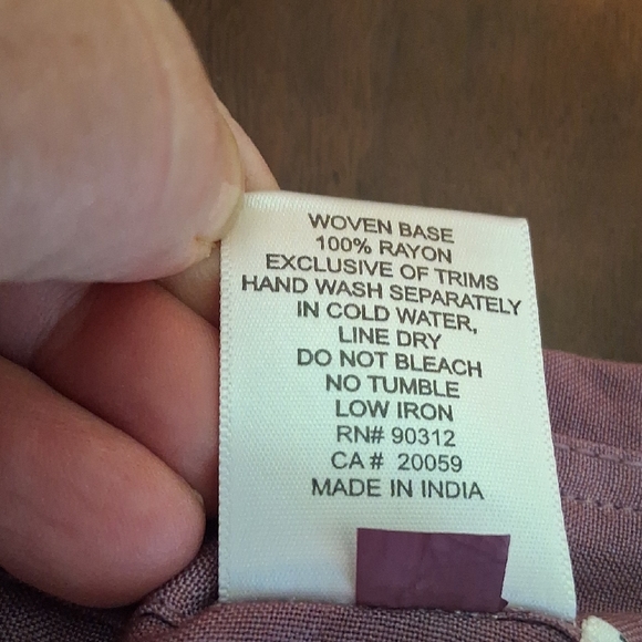 NEW! S Parsley & Sage Grape Button-Front Blouse with Bell Sleeves 4156 - Picture 7 of 8